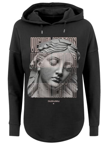 F4NT4STIC Oversized Hoodie SCULPTURE HOODIE VISUALIZATION in schwarz