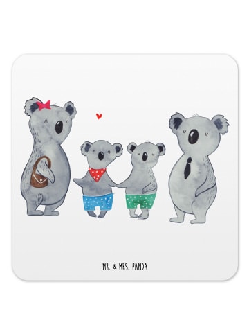 Mr. & Mrs. Panda Untersetzer für Gläser Koala Familie zwei ohne ... in Weiß