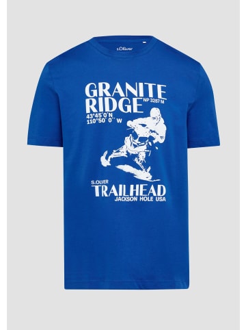 s.Oliver T-Shirt in 55D1_royalblau
