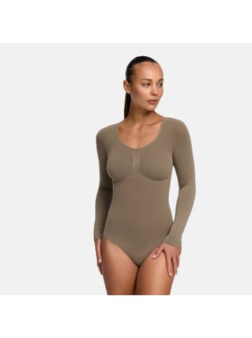 CFAB Figurformender Body mit Slip in Taupe