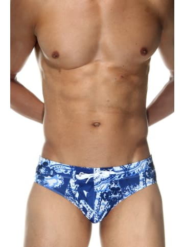 Oboy Beachslip B59 in blau/weiss