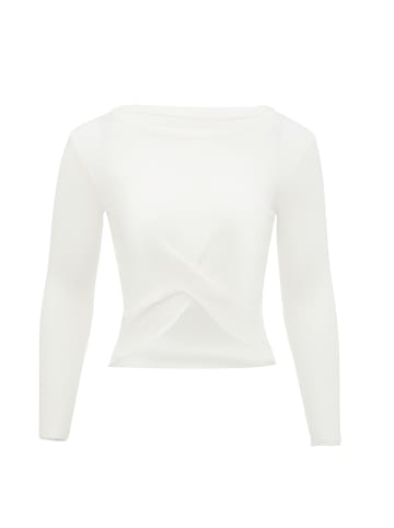 leo basics Damen Strickpullover in Wollweiss