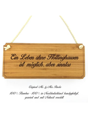 Mr. & Mrs. Panda Schild Höltinghausen mit Spruch in Keine Angabe