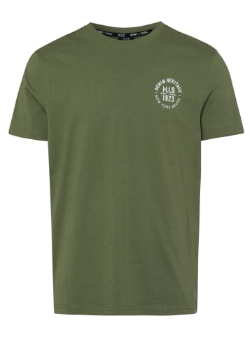 H.I.S. T-Shirt in schwarz, marine, olivgrün