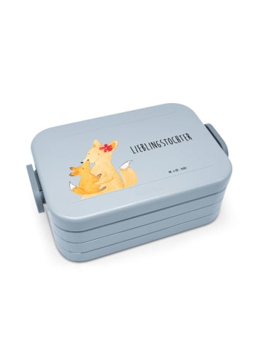 Mr. & Mrs. Panda MEPAL Bentobox Fuchs Mama Motiv mit Spruch in Blau Pastell