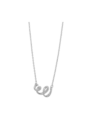 Adeliás Damen Halskette mit Anhänger – aus 925 Silber in silber