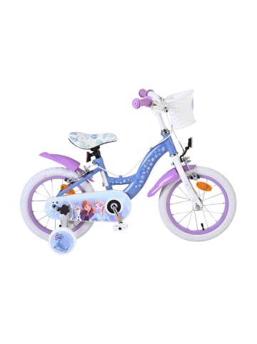 Volare Kinderfahrrad  Disney Frozen 2 , 14  Zoll, ohne Rücktrittbremse in blau