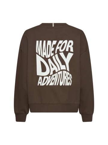 Camel Active Sweatshirt mit Backprint in Braun