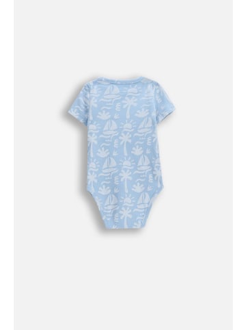 Coccodrillo Wickelbody mit kurzen Ärmeln in hellblau