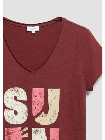 s.Oliver T-Shirt in 39D1_bordeaux