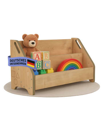 Mein-Regal Bücherbox DOOWY Bücherregal 2 Fächer 61 x 24 x 34 cm in Braun