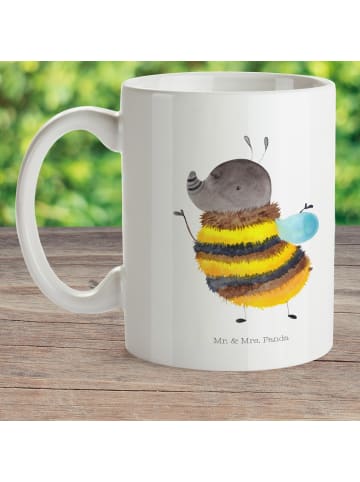 Mr. & Mrs. Panda Haferl Hummel flauschig ohne Spruch in Weiß
