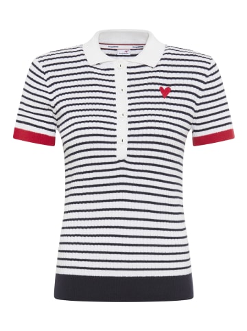 Kangaroos Polokragenpullover in Marine-weiß