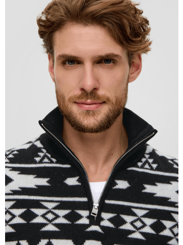 s.Oliver Strickpullover langarm in Schwarz