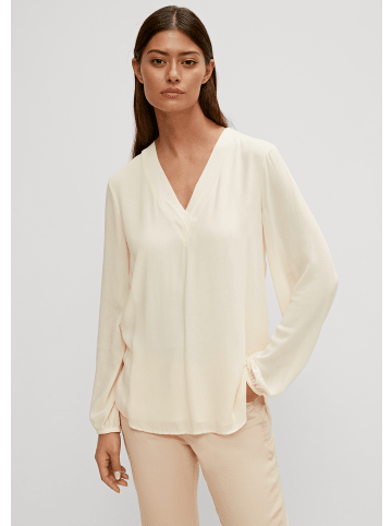 comma Bluse langarm in Beige