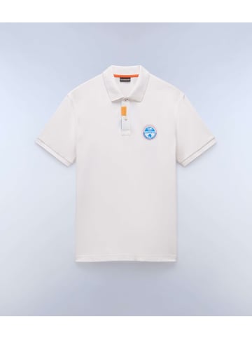 Napapijri Polo "E-Clanis Ss" in White Whisper