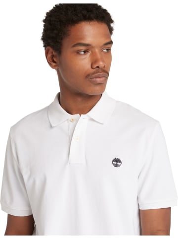 Timberland Polo "Oyster River Chest Logo Ss Polo (Reg)" in Weiß