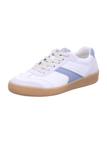 Marc O'Polo Damen- Schnürschuhe Leather Working Group Gold / SNEAKER in Weiß