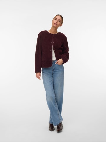 Vero Moda Teddyfell Jacke in Winetasting