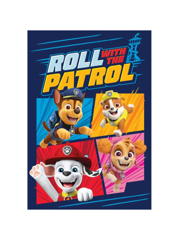 Paw Patrol Kuscheldecke Roll With The Patrol in blau