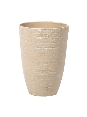 Beliani Outdoor Blumentopf CAMIA in Beige - (W) 35 x (H) 50 x (L) 35 cm
