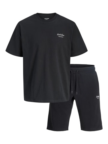 JACK & JONES Junior Loungewear-Set T-Shirt & Shorts JJEARCHIVE JNR in black