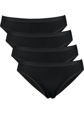 Erwin Müller Bikinislip 4er-Pack in schwarz