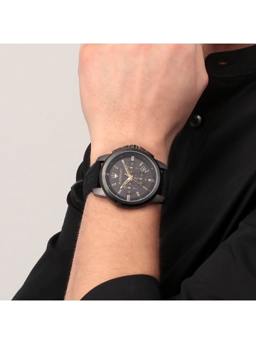 Maserati Uhr in Schwarz