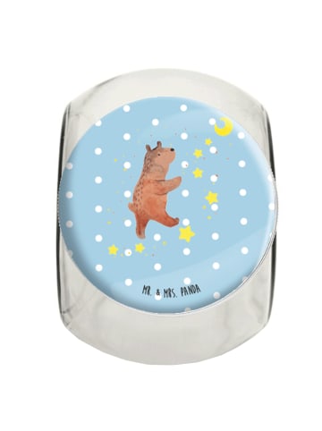Mr. & Mrs. Panda keksdose glas Bär Träume ohne Spruch in Blau Pastell