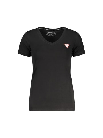 Guess Jeans Schwarzes Baumwoll-T-Shirt