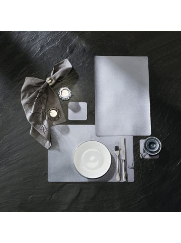 Erwin Müller Tischset 4er-Pack Lagoa in silber