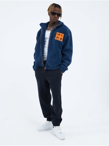 COFI 1453 Fleecejacke Money Oversize in Dunkelblau