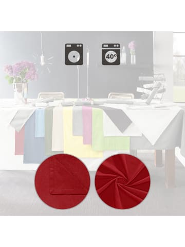 REDBEST Baumwolle Tischset 6er-Pack Seattle in rot