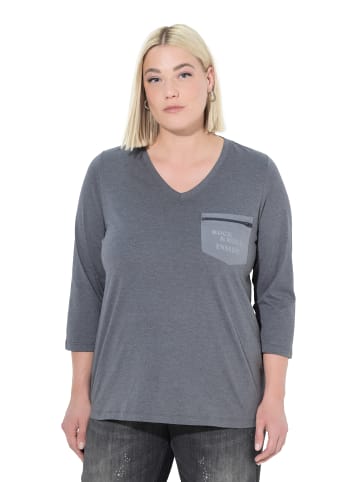 Ulla Popken Shirt in graphitgrau