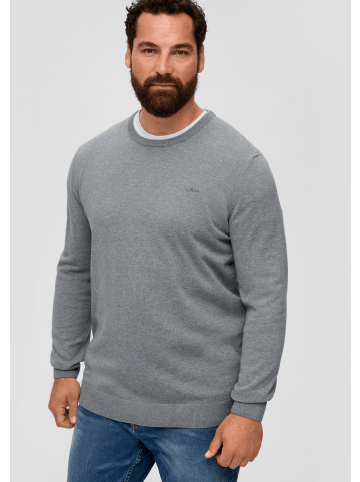 s.Oliver Strickpullover langarm in Grau