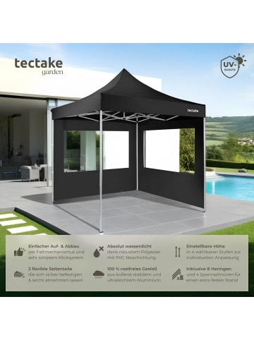 tectake Gartenzelt 3 x 3 m, inklusive Spannseile, Heringe und Tragetasche