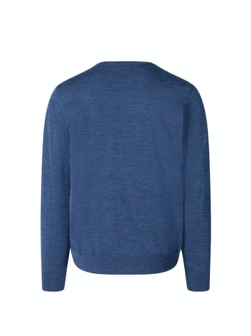 März Pullover V-Ausschnitt 1/1 Arm in Blau