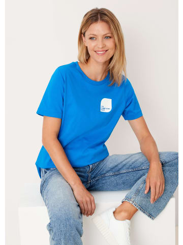 s.Oliver T-Shirt kurzarm in Blau