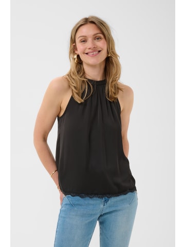 Cream Ärmellose Bluse CRAlmina A-shape in Pitch Black
