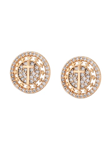 faina Women Stud Earrings in Rose Gold