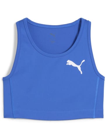 Puma Sportshirt "W CROSS THE LINE CROP Top 3.0" in Blau