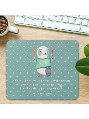 Mr. & Mrs. Panda Mouse Pad Feature Charme mit Spruch in Meeresbrise