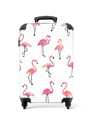 NoBoringSuitCases Suitcase, Handgepäck, Koffer, Reisekoffer Rosa Flamingos