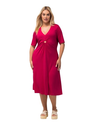 Ulla Popken Midikleid in fuchsia pink