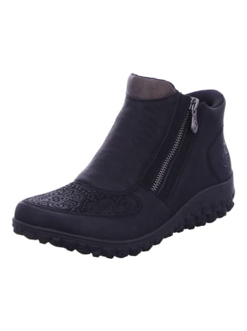 rieker Stiefelette in schwarz/black-flower/anti