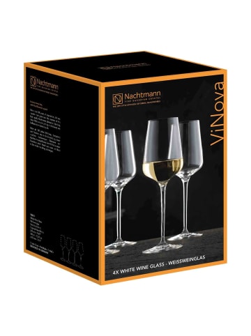 Nachtmann 4er Set Weißweingläser ViNova in 380 ml in transparent