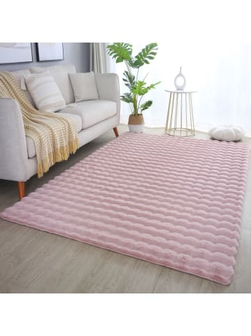 Teppich Boss Hochflor Teppich Alessandro Rosa
