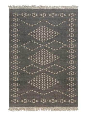 Green Looop Handweb-Teppich Belmont in grau
