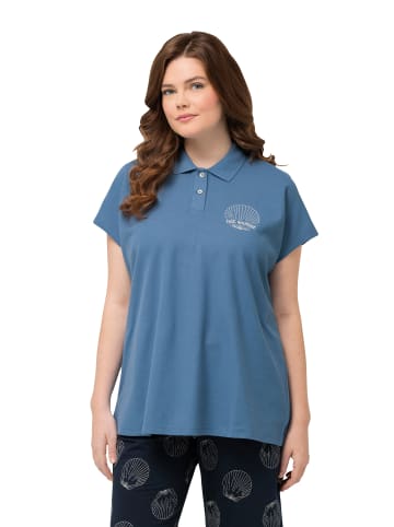 Ulla Popken Poloshirt in taubenblau