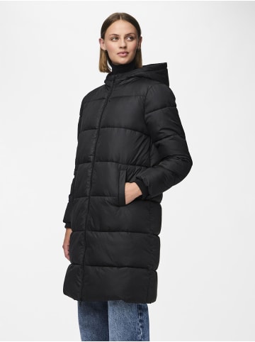 Pieces Wattierte Jacke in Black
